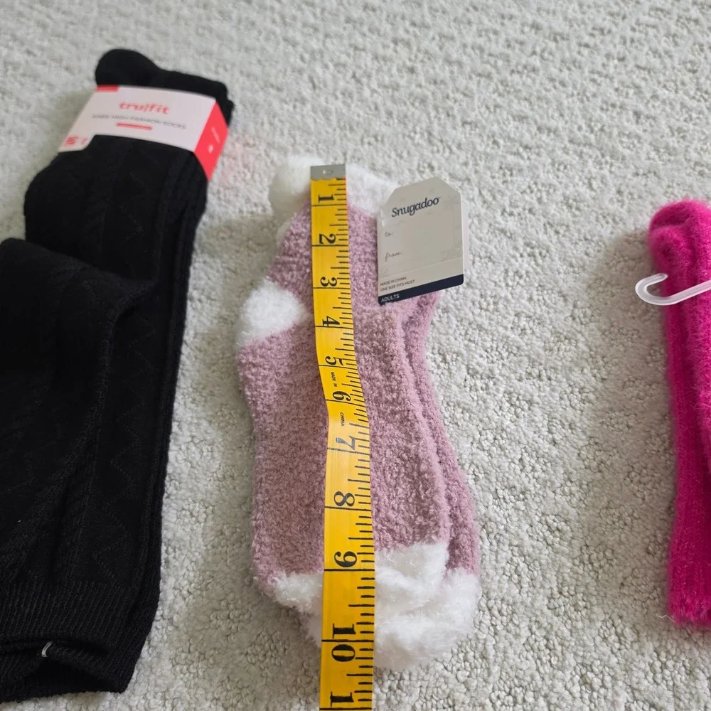 Women Cozy Sock and Black Knee High Bundle 3 Pairs NWT